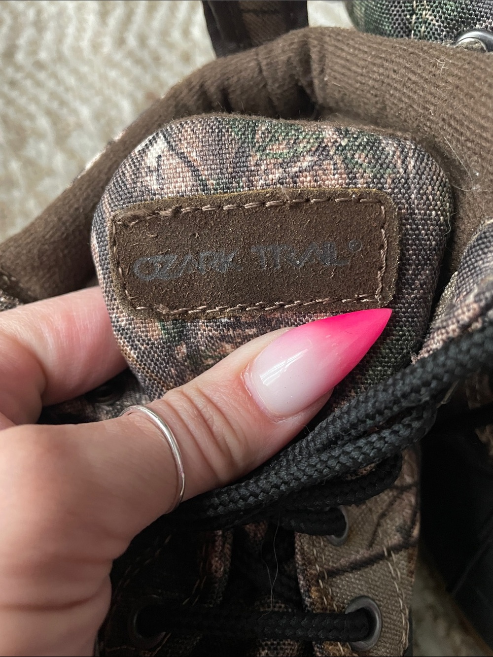 Ozark Trail Kids Brown Camo Duck Boots 200Gram - Picture 2 of 5